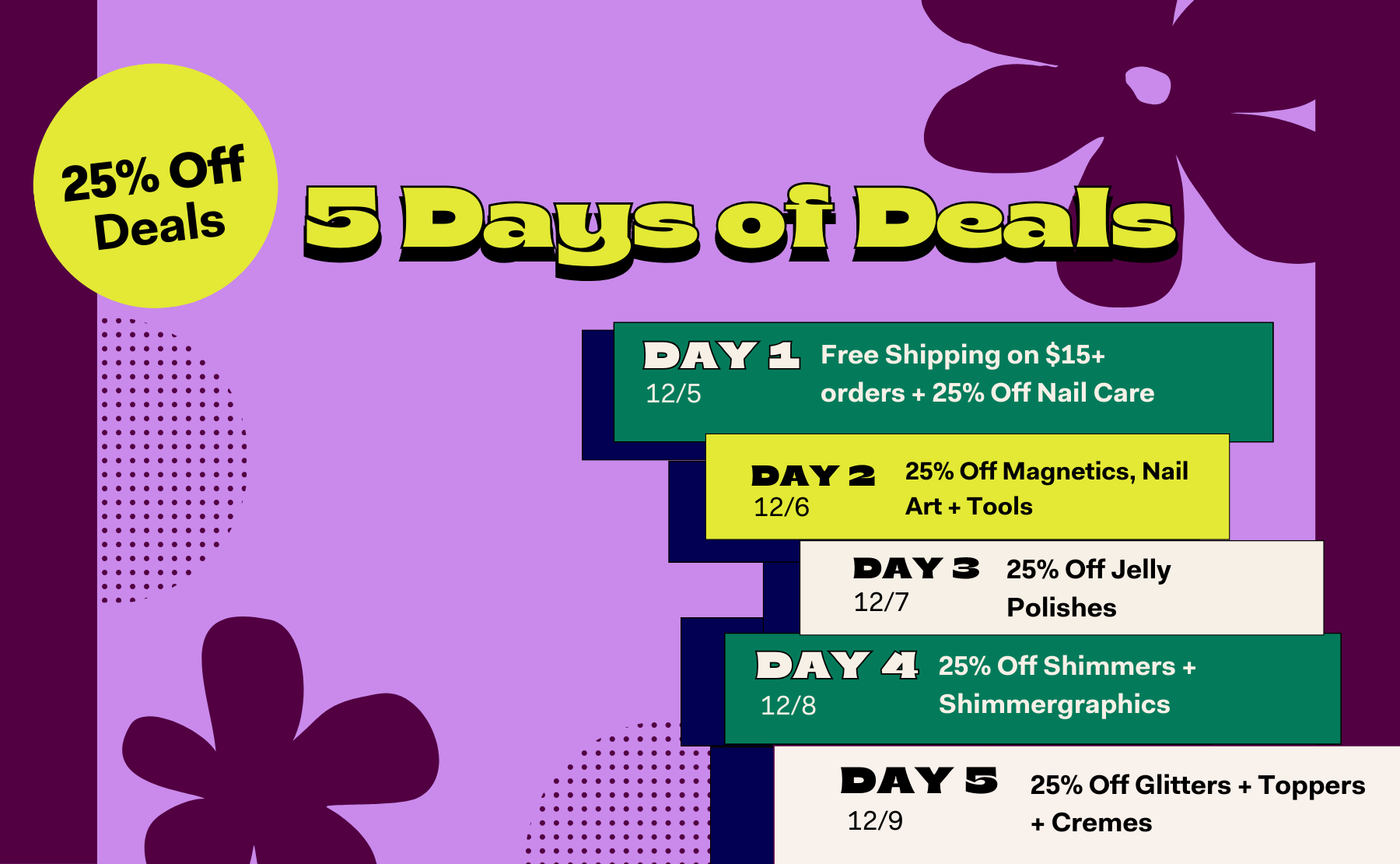5 Days of Deals at Cirque Colors