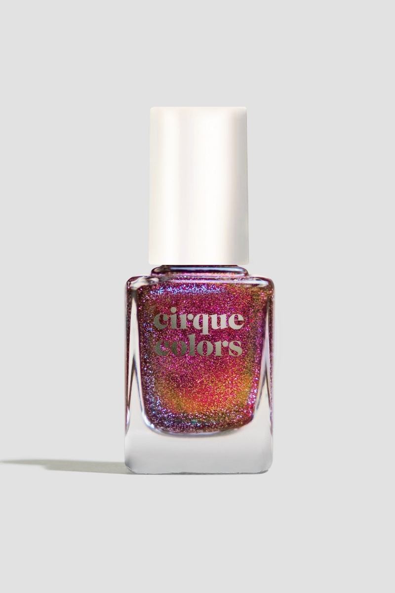 ☆★★☆①BRILLANT SURPIQUE Red Spotlight Shimmer™ Nail Polish - Cirque Colors La Rougeanne