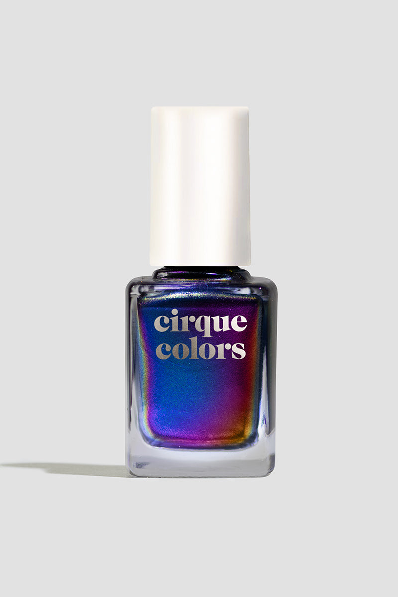 Cerulean Blue-Purple-Gold Multichrome Nail Polish - Cirque Colors 