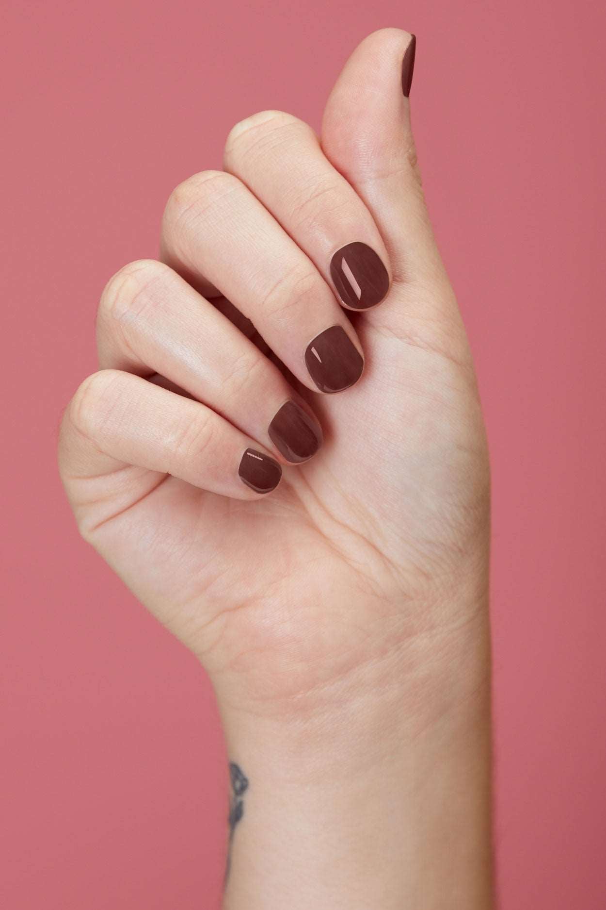 Chocolate Brown Jelly Nail Polish - Cirque Colors Cocoa Jelly