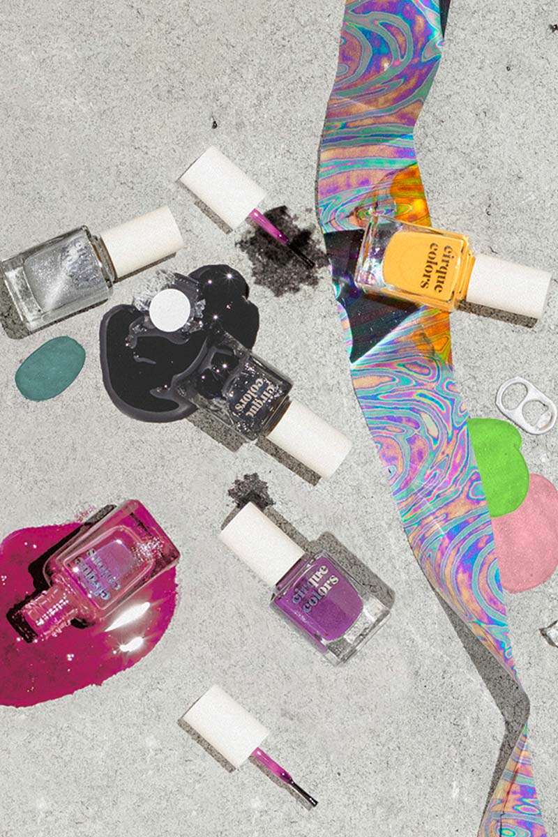 Dark Magenta Red Jelly Nail Polish - Cirque Colors Bitten Jelly