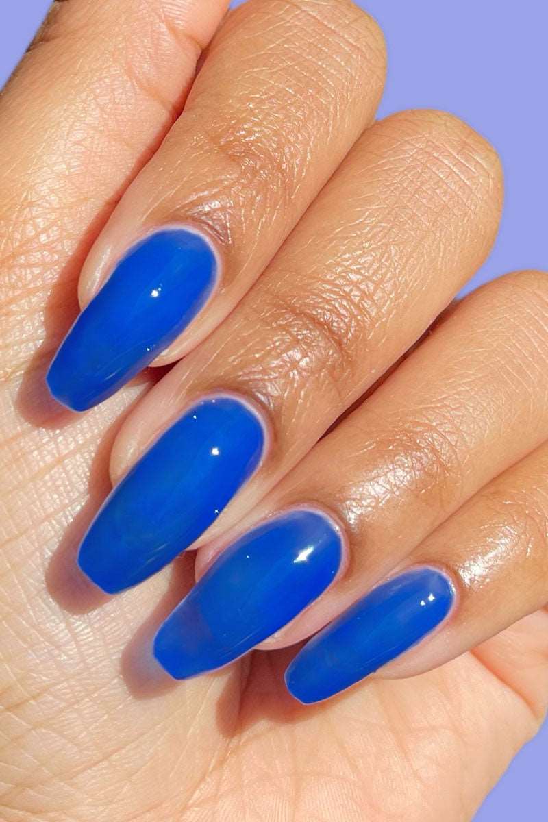 Blue Jelly Nail Polish - Cirque Colors Cobalt Jelly