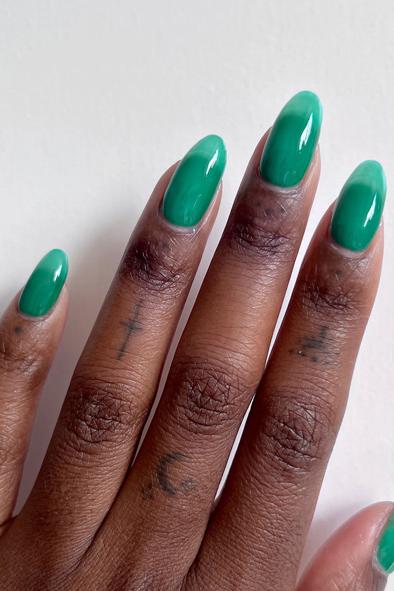 Emerald Green Jelly Nail Polish - Cirque Colors Toronja Jelly