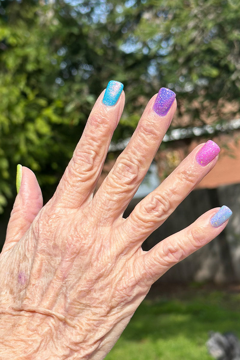 Acid Green Shimmer Shimmergraphic Nail Polish - Cirque Colors You