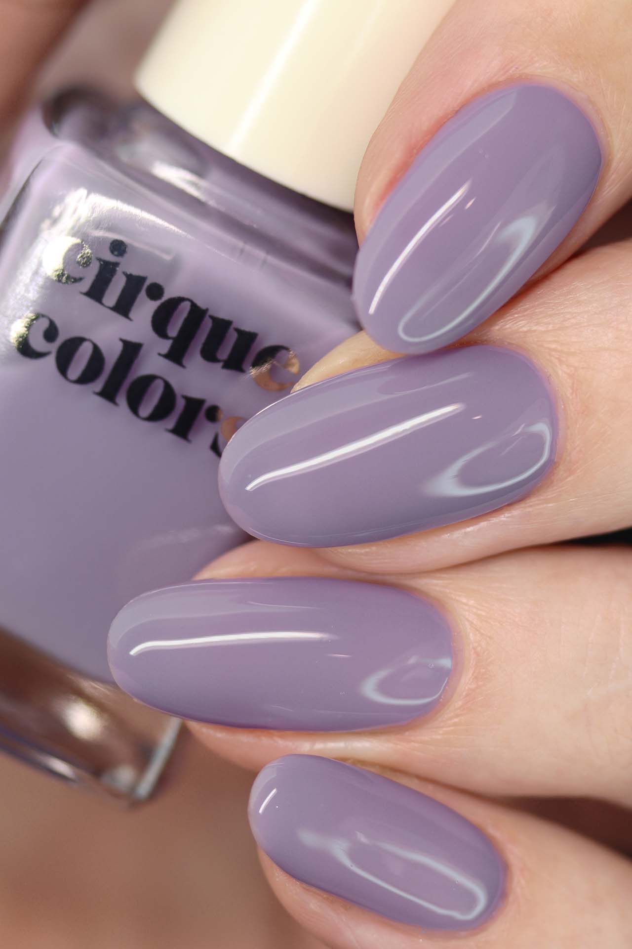 Sheer Lavender-Gray Jelly Nail Polish - Cirque Colors Haze Jelly