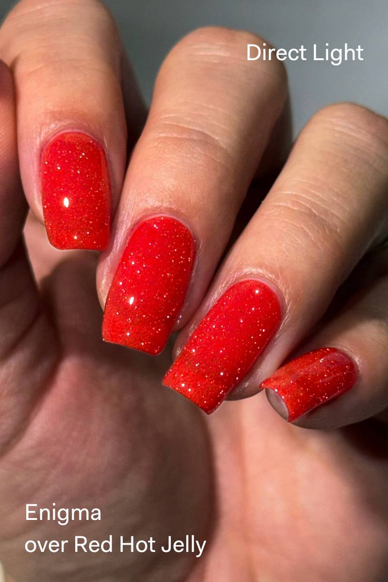 Fire Engine Red Jelly Nail Polish - Cirque Colors Red Hot Jelly