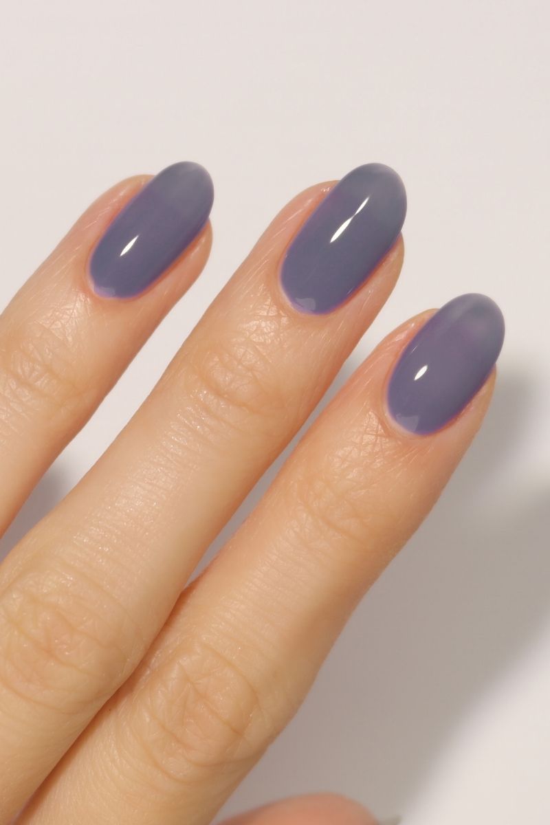 Dusky Periwinkle Sheer Crelly Nail Polish - Cirque Colors Cirrus