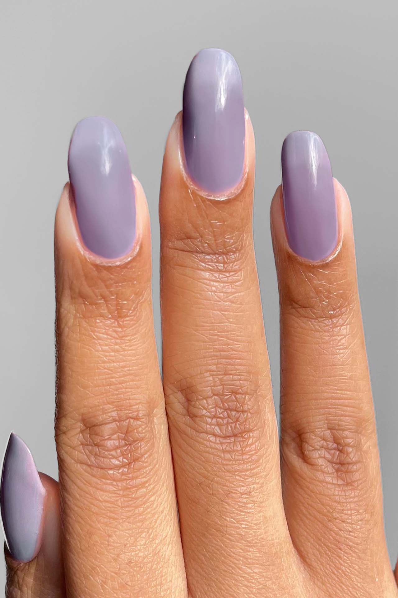 Sheer Lavender-Gray Jelly Nail Polish - Cirque Colors Haze Jelly
