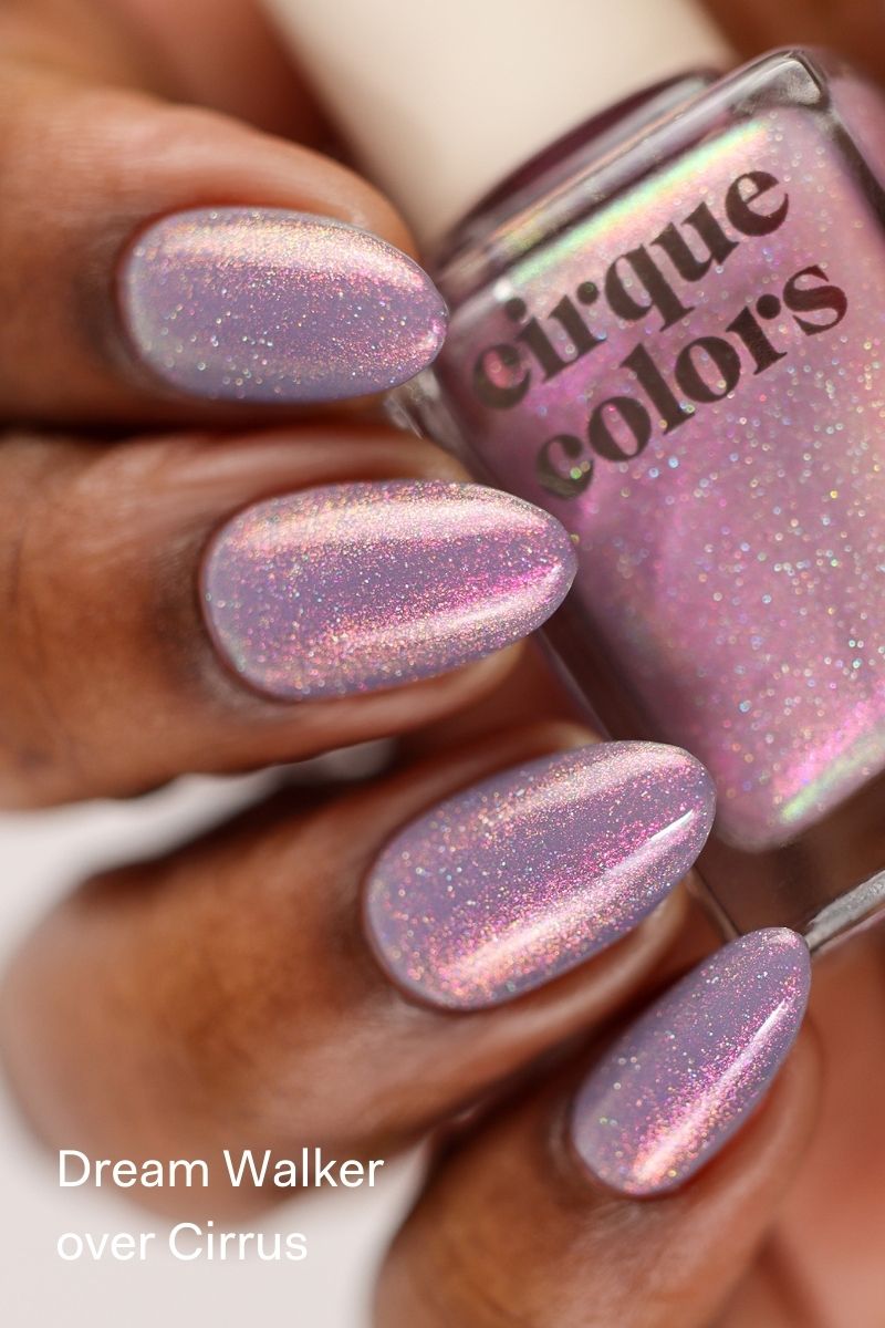 Fuschia Gold Green Aurora Shimmer Nail Polish Topper - Cirque