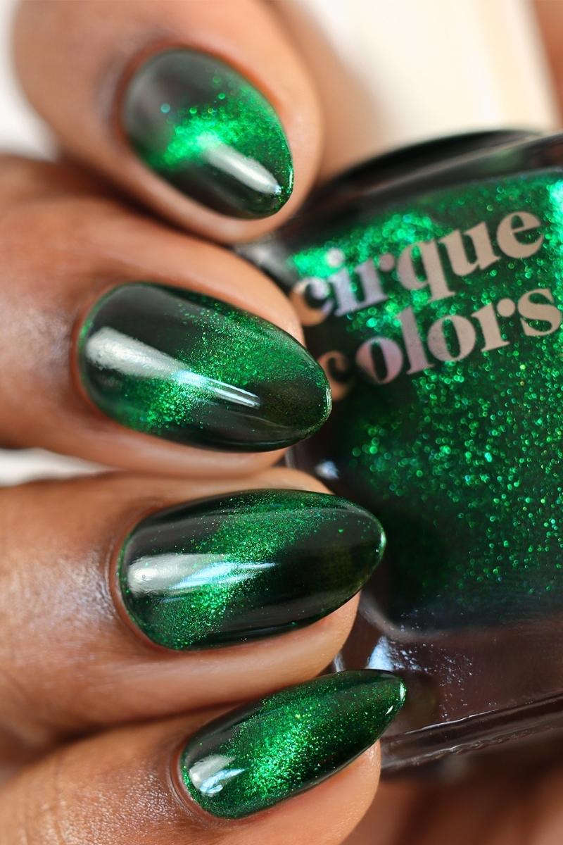 Emerald Green Magnetic Nail Polish - Cirque Colors Harmony