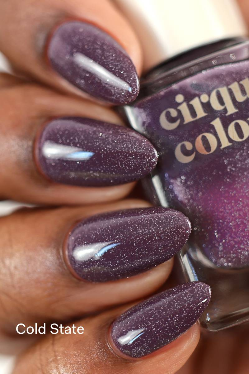 Purple Taupe to Orchid Pink Thermal Mood Color-Changing Nail
