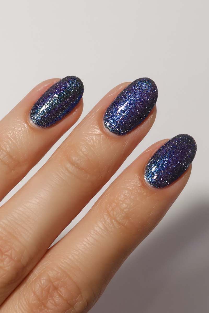 Black Spotlight Shimmer Nail Polish - Cirque Colors Nightshade