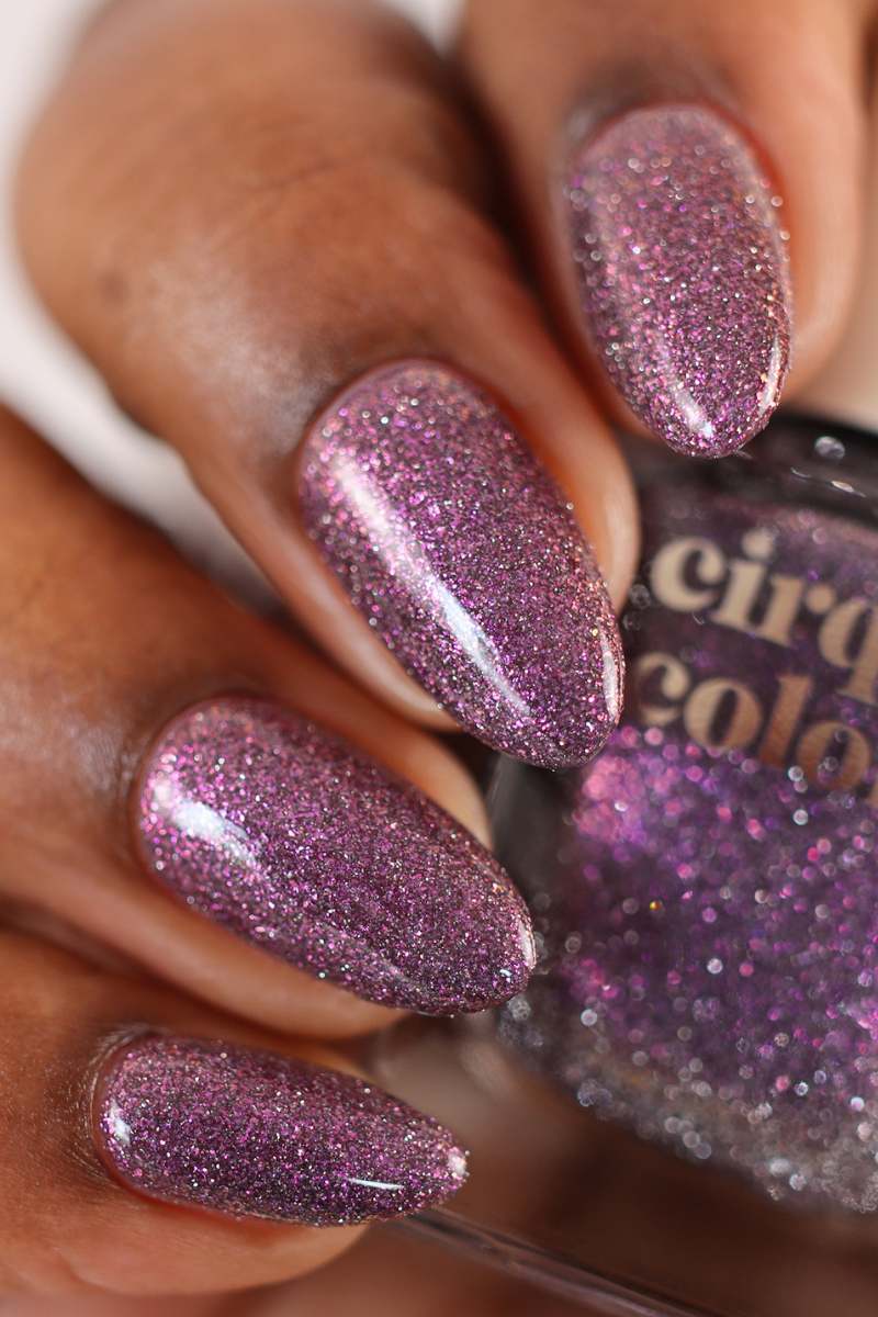 Purple Spotlight Shimmer Nail Polish - Cirque Colors Foxglove