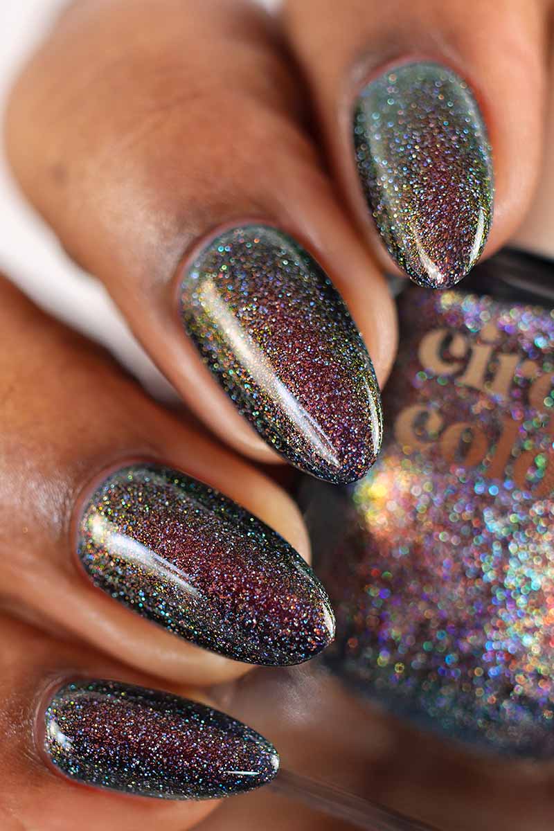 Dark Blue Shimmergraphic™ Nail Polish - Cirque Colors Good Fortune