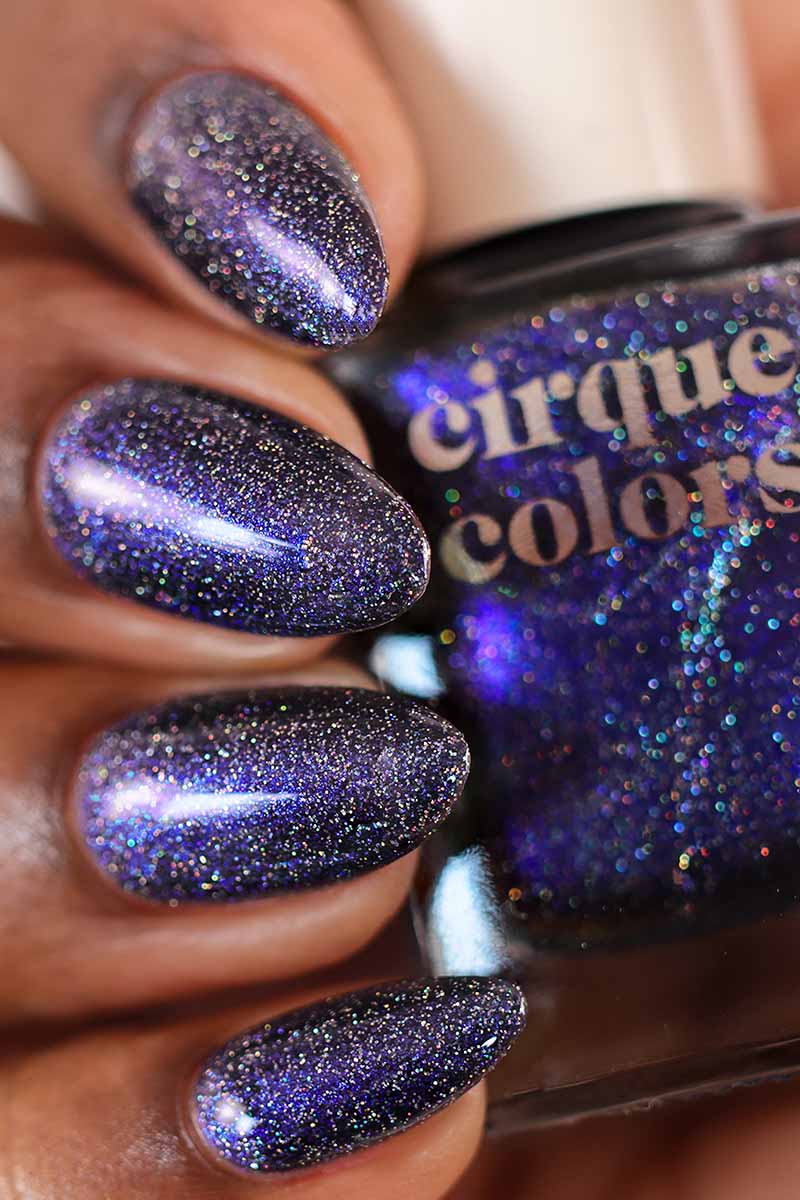Black Shimmergraphic™ Nail Polish - Cirque Colors Lady Luck