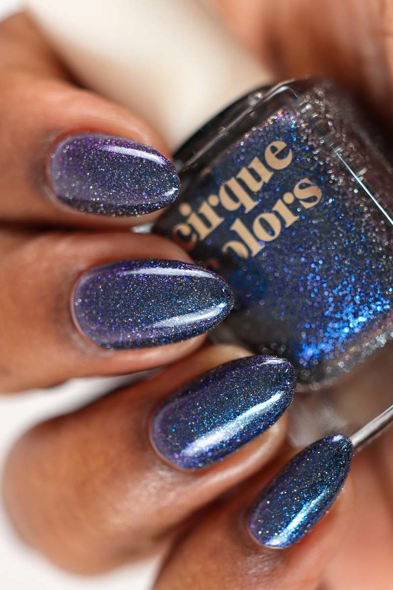 Black Spotlight Shimmer Nail Polish - Cirque Colors Nightshade