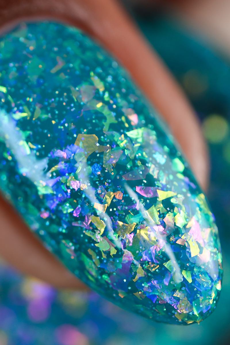 Teal Iridescent Nail Polish - Cirque Colors Tailfeather