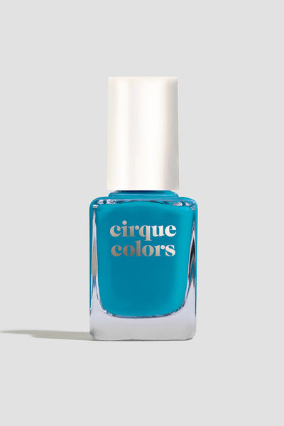 Neon Blue-Teal Jelly Nail Polish - Cirque Colors Blue Hawaiian Jelly