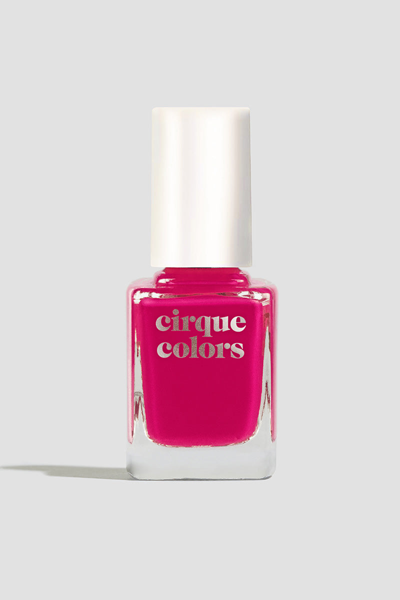 Bright Raspberry Pink Crème Nail Polish - Cirque Colors Blushing Queens
