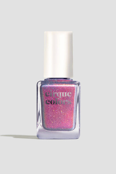 Blue Gray Shimmergraphic Nail Polish - Cirque Colors Raincheck