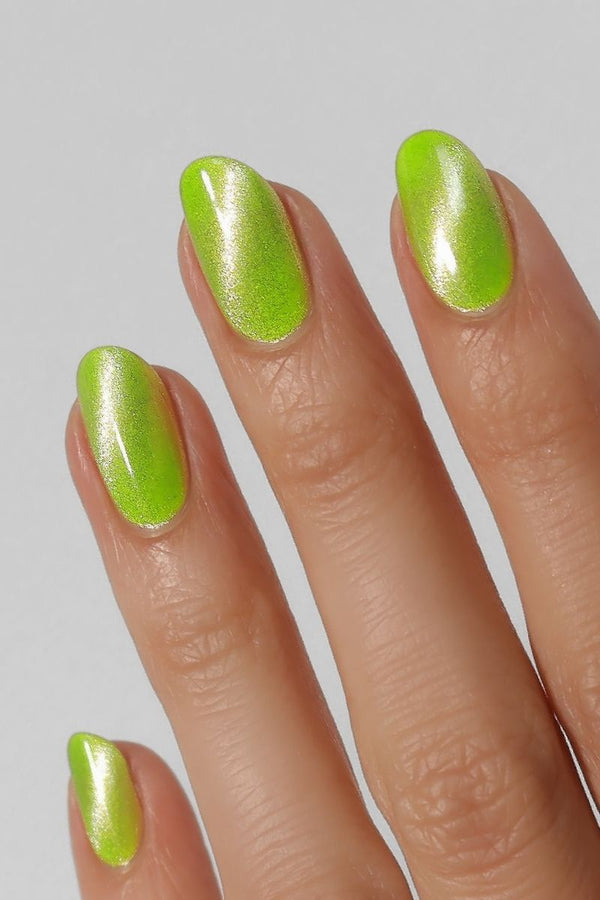 Bright Chartreuse Yellow Magnetic Nail Polish - Cirque Colors Maypole
