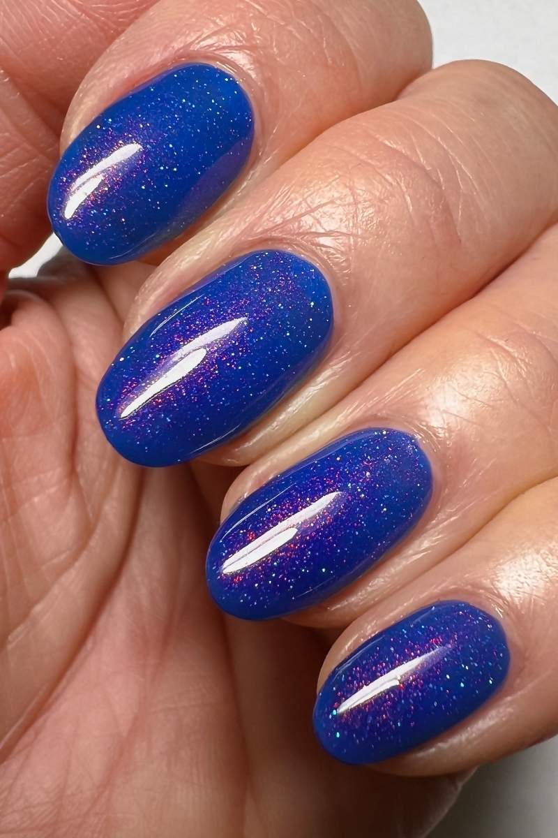 Cobalt Blue Unicorn Pee Shimmer Nail Polish - Cirque Colors