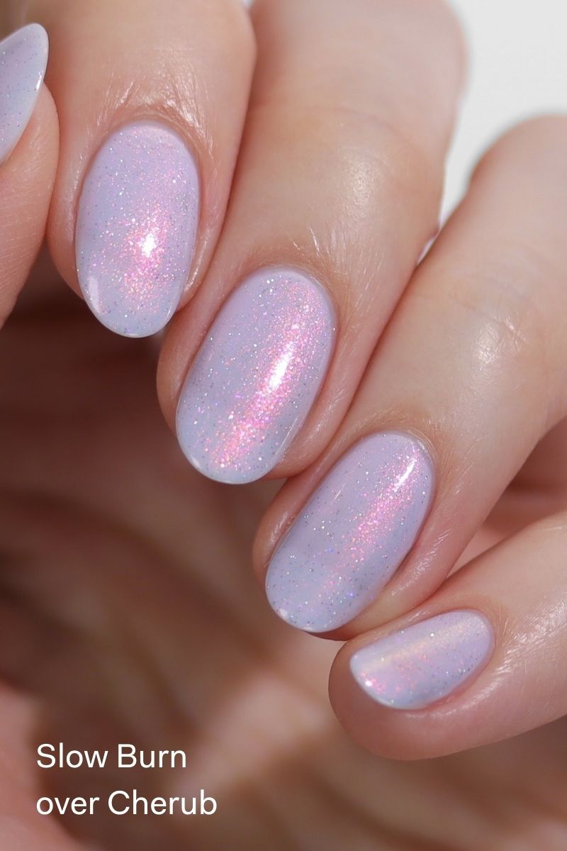 Red-Gold-Green Color-Shifting Aurora Shimmer Nail Polish Topper