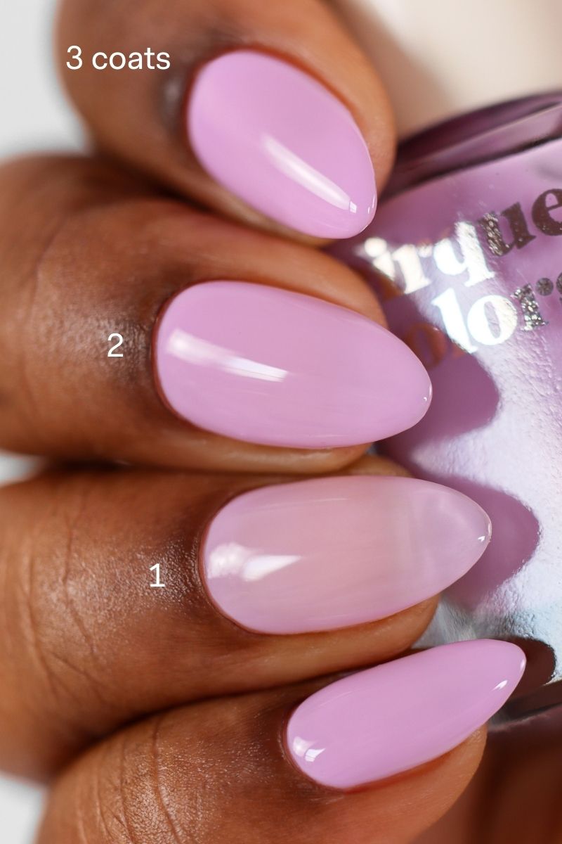 Lilac-Pink Sheer Crelly Nail Polish - Cirque Colors Smitten
