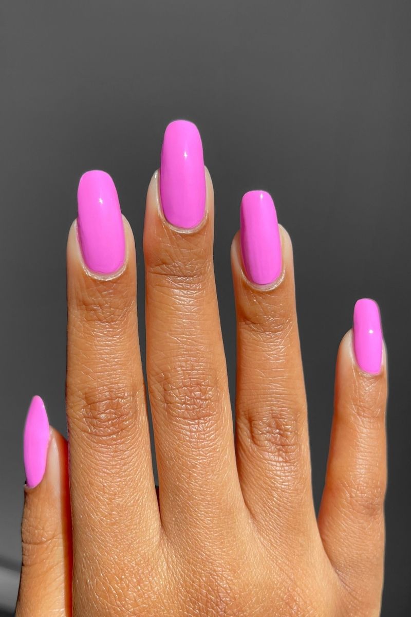 Neon UV Black Light Reactive Pink Lilac Crème Nail Polish - Cirque