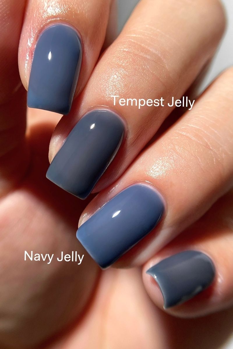 フルーリアキット ネイル Blue Charcoal Gray Jelly Nail Polish - Cirque Colors Tempest Jelly