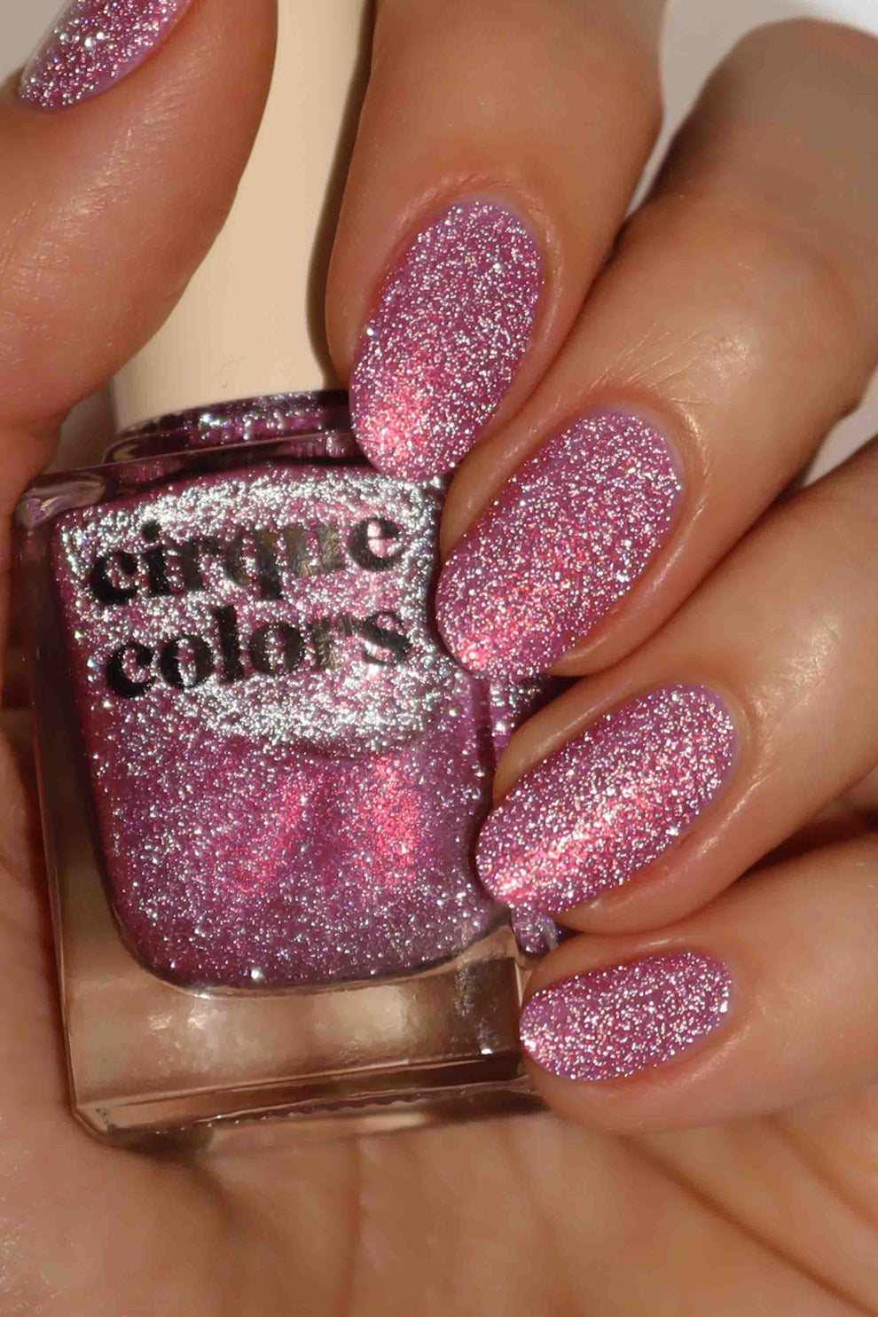 Pink Shimmer Flash Reflective Glitter Nail Polish Cirque Colors Trinket Pink shimmer flash reflective glitter nail polish cirque colors trinket