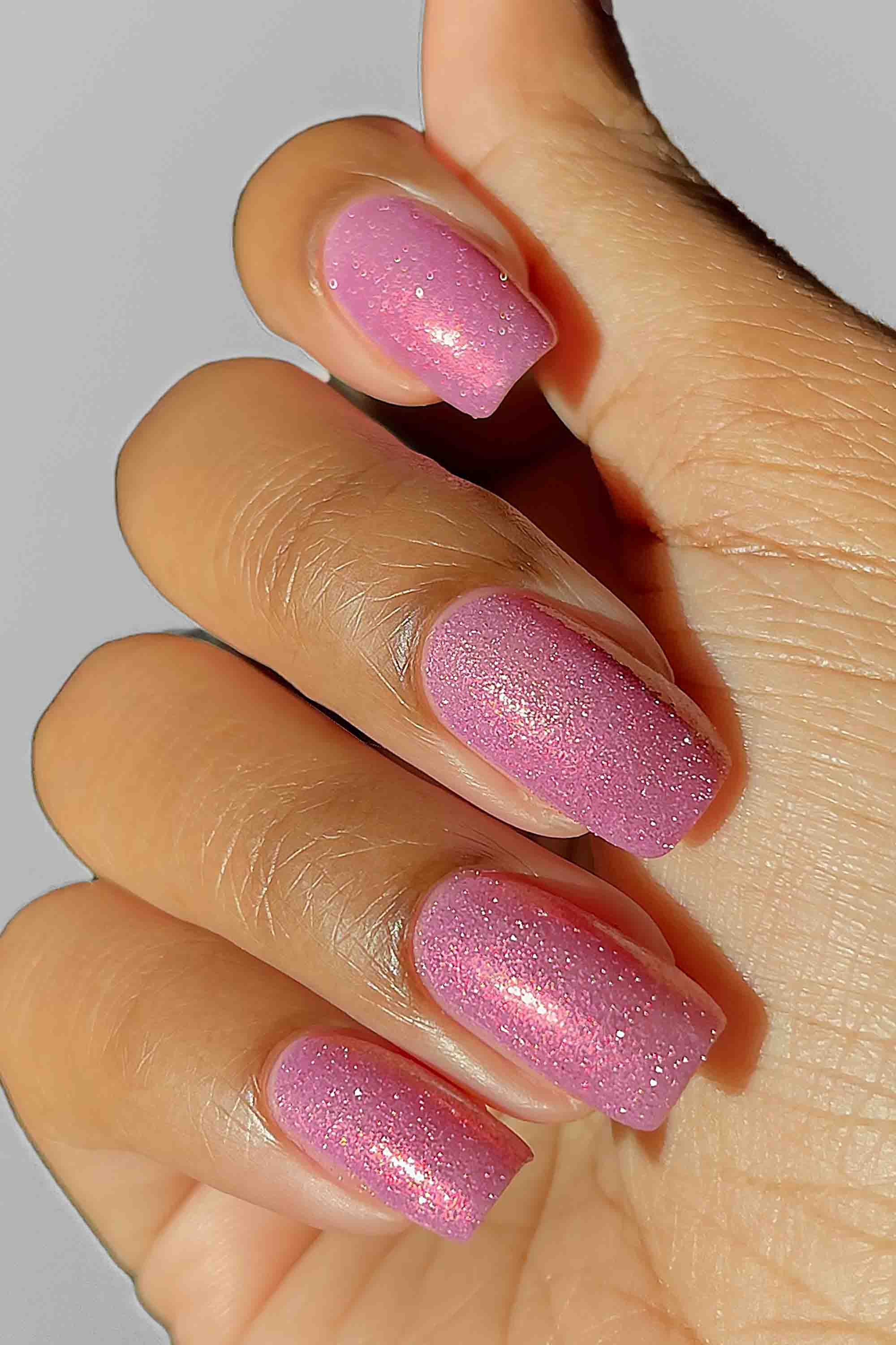 Pink Shimmer Flash Reflective Glitter Nail Polish - Cirque Colors