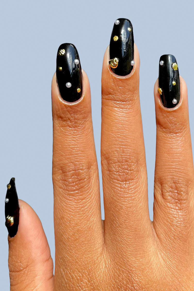 Gold Coquille Charms