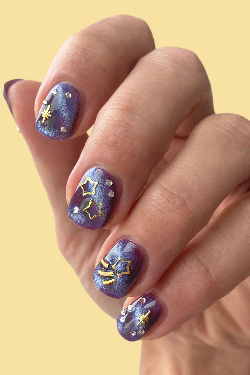 Cirque Colors Celestial Charms - Star Moon and Stud Nail Art Decal  Accessories